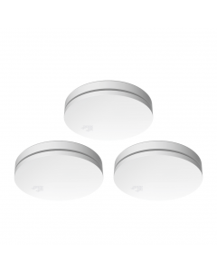 Ultra Thin Smokedetector with 10 year battery - Complies with European Standard EN14604 - 3 pack (FS4610)