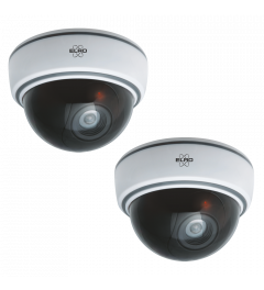 Indoor Dummy Dome Camera met Flash Light - 2 Pack (CDD15F)