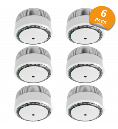 Smoke Detector Compact Design with 10 year battery - 6 Pack (FS8010)