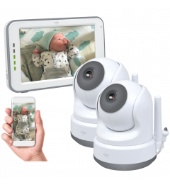 Baby Monitor Royale HD Babyphone with 12,7 cm touchscreen and app with 1 extra camera (BC3000-2)