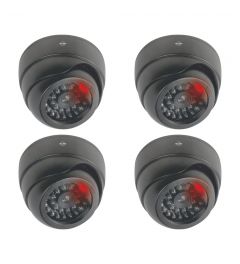 Indoor Dummy Dome Camera with Flash Light - 4 Pack (CDD17F)