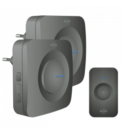 ELRO DB3000 Wireless Doorbell Set – 2 x Plug-in Receiver (DB3000PL-P1C2B)