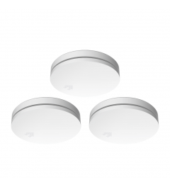 Ultra Thin Smokedetector with 10 year battery - Complies with European Standard EN14604 - 3 pack (FS4610)