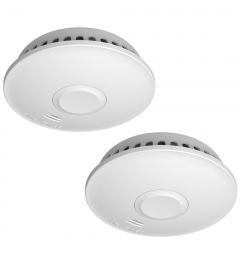 Connectable Smoke Detector with 10-year battery - complies with European Standard EN14604 - 2-pack (FZ5010R)