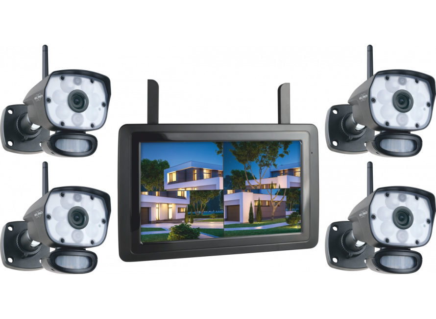 bedrijf systeem behandeling Color Night Vision Beveiligingscameraset met 9 inch scherm en applicatie  (CZ60RIP) ELRO
