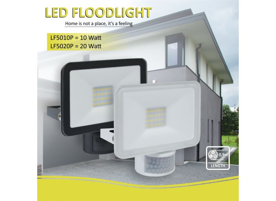 Lampe extérieure LED Design 20W - Noir (LF5020) ELRO