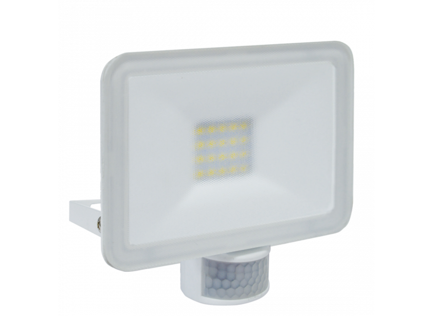 belofte verf Ook Design LED Buitenlamp met Bewegingsmelder 20W - Wit (LF5020P) ELRO