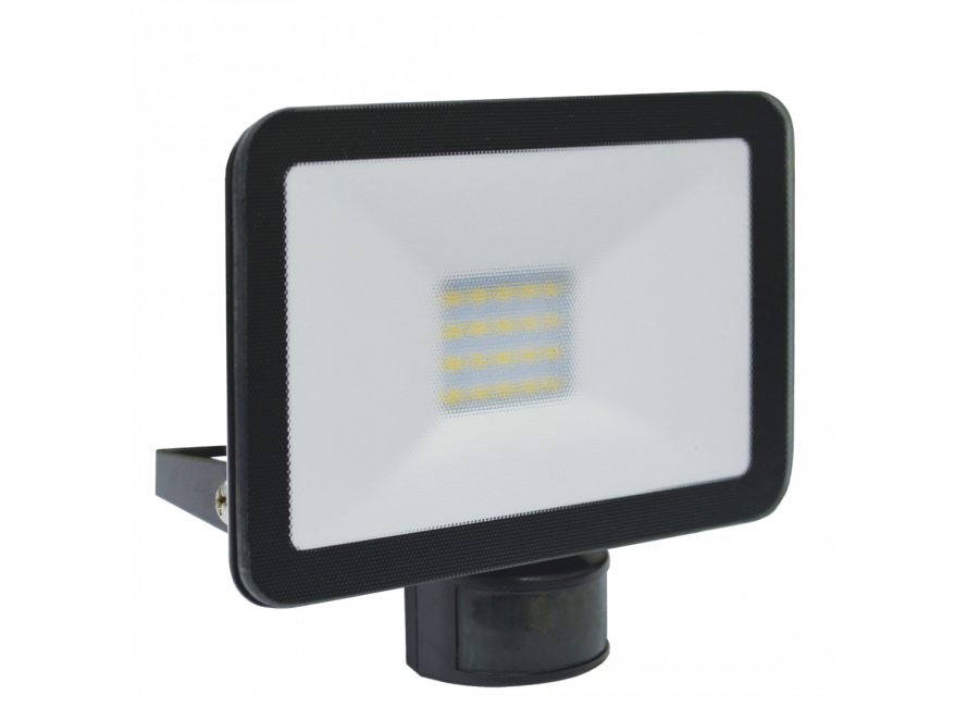 diepte pantoffel Aannemer LF5020P Design LED Buitenlamp met Bewegingsmelder 20W - Zwart (LF5020P) ELRO