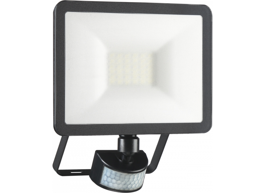 wimper Ellendig spreker Design LED Buitenlamp met Bewegingssensor - 20W – 1600LM – IP54 Waterdicht  - Zwart (LF60-20-P-B) ELRO